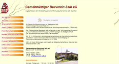 Desktop Screenshot of bauverein-selb.de