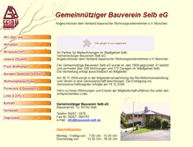 Tablet Screenshot of bauverein-selb.de